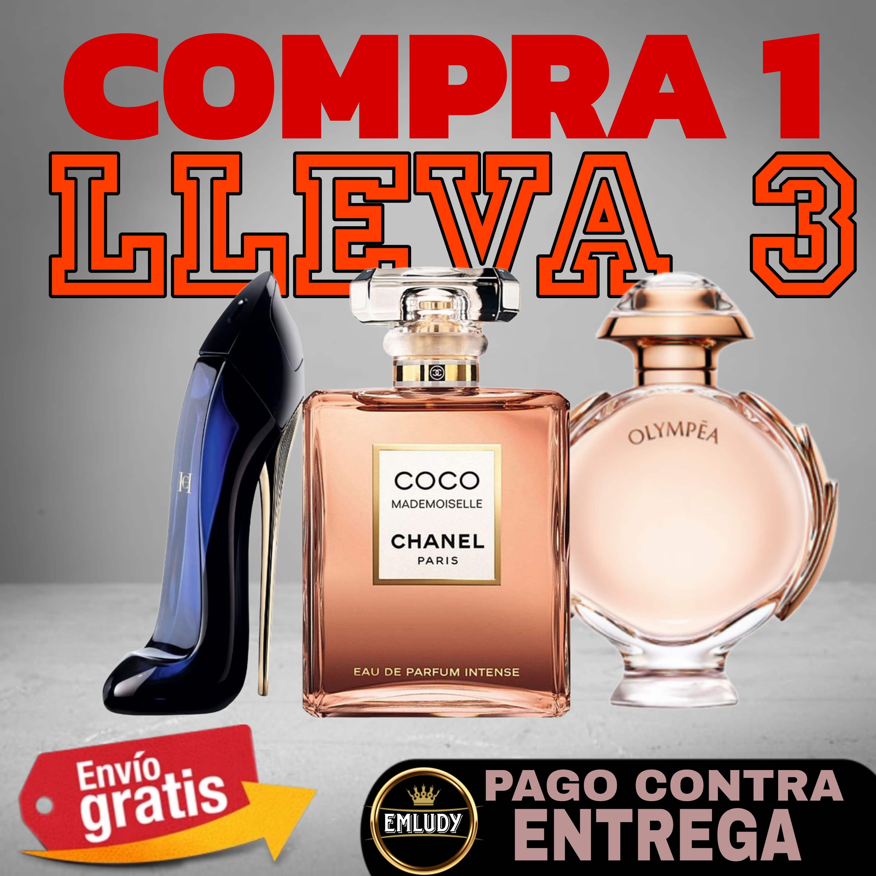 Kit 3 Perfumes Femeninos Coco Gg Y Ol